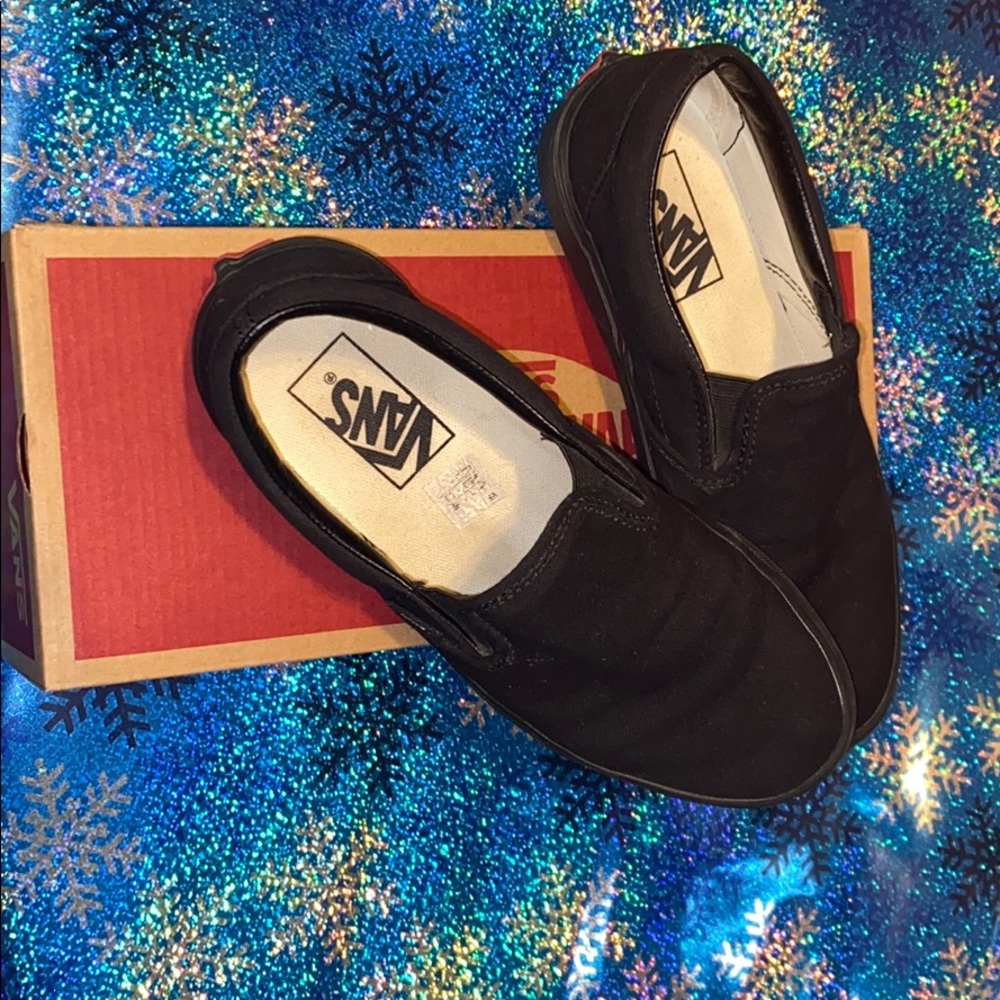 Black Slip-On Vans